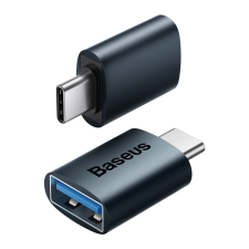 Baseus Ingenuity Series Mini OTG adapter ype-c USB-A 3.1 kék mobiltelefon kellék