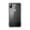 Baseus iPhone XS Max 6.5 BASEUS szilikon telefonvédő ütésállóság, légpárnás keret, FEKETE