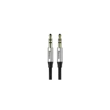 Baseus Jack-jack (3.5mm) audio kábel, szövettel bevont, fekete, 1M, Baseus M30 kábel és adapter