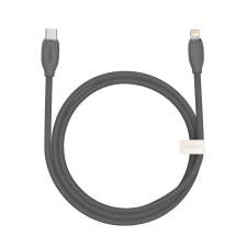 Baseus Jelly Cable USB-C apa 2.0 - Lightning apa Adat és töltőkábel - Fekete (1.2m) kábel és adapter