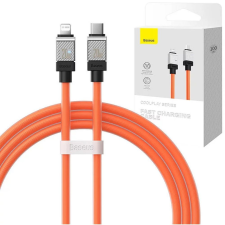 Baseus kábel Type-C kábel Apple Lightning 8-tűs CoolPlay gyors töltés 20W 1m narancssárga CAKW000007 mobiltelefon kellék