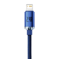 Baseus kábel USB kristály ragyog Iphone lightning 8-pin 2,4a cajy000103 2m kék mobiltelefon kellék