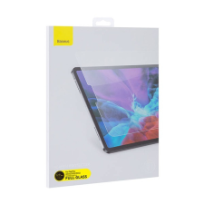 Baseus képernyővédő üveg 2db (2.5D lekerekített szél, ultravékony, karcálló, 0.3mm, 9H) ÁTLÁTSZÓ Apple IPAD Pro 12.9 (2022) tablet kellék