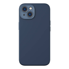 Baseus Liquid Silica iPhone 14 Átlatszó mágneses tok + üvegfólia (kék) tok és táska