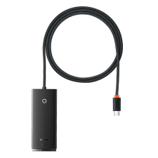 Baseus Lite sorozat HUB USB Type-c adapter - 4x USB 3.0 1m fekete (WKQX030401) kábel és adapter