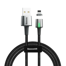 Baseus mágneses USB-A - Lightning kábel 2m fekete (CALXC-B01) kábel és adapter