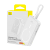 Baseus Magnetic Mini Powerbank, 10000mAh, Lightning, 20W, MagSafe, fehér