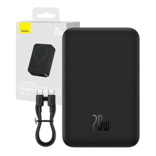 Baseus Magnetic Mini Powerbank 20000mAh 20W fekete (PPCX150001) (PPCX150001) power bank
