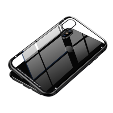 Baseus Magnetite hardware Apple iPhone Xs Max Védőtok - Átlátszó/Fekete tok és táska