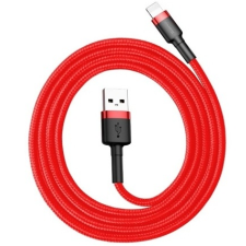 Baseus mobil adat és töltő kábel 1m 2,4A piros type-C BASCALKLFB09 mobiltelefon kellék