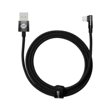 Baseus MVP 2 hajlított gyors töltő adatkábel USB és iP 2.4A 2m fekete kábel és adapter