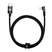 Baseus MVP 2 L-alakú USB-C-Lightning töltőkábel, 20W, 1m, fekete (CAVP000201) kábel és adapter