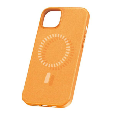 Baseus P60157305713-00 Baseus Fauxther Apple iPhone 15 ütésálló tok, MagSafe, narancssárga tok és táska