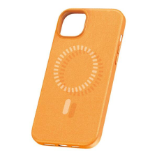 Baseus P60157305713-02 Baseus Fauxther Apple iPhone 15 Plus ütésálló tok, MagSafe, narancssárga tok és táska
