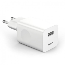 Baseus Quick Charger 3.0 QC 3.0 hálózati töltő adapter, fehér mobiltelefon kellék
