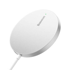 Baseus Simple Mini3 magnetic vezeték nélküli töltő15W ezüst (CCJJ040012) (CCJJ040012) mobiltelefon kellék