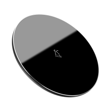 Baseus Simple vezeték nélküli töltő, 15W, fekete mobiltelefon kellék