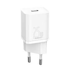 Baseus Super Si gyorstöltő 1C 25W fehér (CCSP020102) (CCSP020102) mobiltelefon kellék