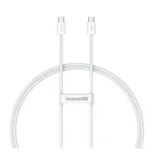 Baseus Superior 2 USB-C - USB-C kábel, 100W, 1m, fehér kábel és adapter