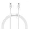 Baseus Superior sorozatú USB-C-USB-C kábel, 100 W, 1 m (fehér)