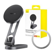 Baseus T-Space mágneses autós telefontartó ezüst (C40151300S11-00) (C40151300S11-00) - Autós telefontartó mobiltelefon kellék