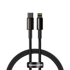 Baseus Tungsten Gold USB-C, Lightning kábel, 20W, 5A, PD, 2m, fekete (CATLWJ-A01) (CATLWJ-A01) kábel és adapter