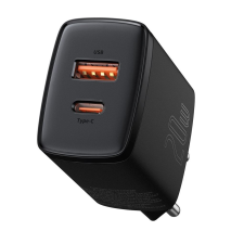 Baseus USB-A, USB-C kompakt gyorstöltő fekete (CCXJ-B01) (CCXJ-B01) mobiltelefon kellék