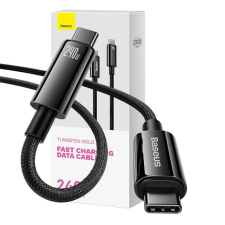 Baseus USB-C – USB-C kábel 240W 2m fekete (CAWJ040101) (CAWJ040101) - Adatkábel kábel és adapter