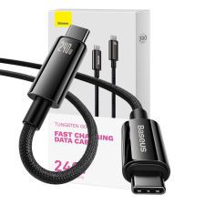 Baseus USB-C USB-C kábel Baseus Tungsten arany 240W 3m (fekete) mobiltelefon kellék