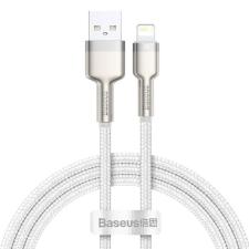 Baseus USB-kábel a Lightning Baseus Cafule-hez, 2,4A, 1 m (fehér) kábel és adapter