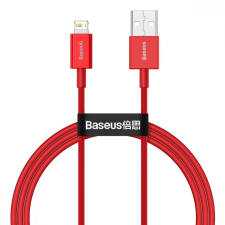 Baseus USB-kábel a Lightning Baseus Superior sorozathoz, 2,4 A, 1 m (piros) kábel és adapter