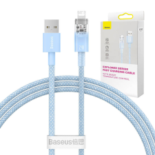 Baseus USB Lightning Töltő/adat Kék 1m CATS010003 kábel és adapter