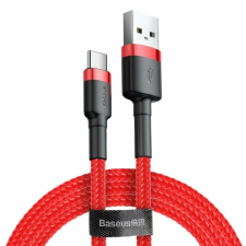 Baseus USB-USB-C kábel Baseus Cafule 3A 0,5 m (piros) kábel és adapter