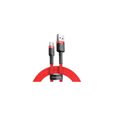 Baseus USB-USB-C kábel Baseus Cafule 3A 0,5 m (piros) kábel és adapter
