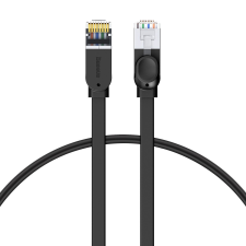 Baseus UTP CAT6 Lapos patch kábel 1m - Fekete (PCWL-B01) kábel és adapter