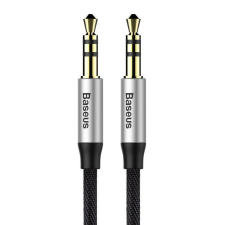 Baseus Yiven AUX mini jack 3.5mm audiokábel 1m fekete-ezüst (CAM30-BS1) kábel és adapter