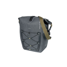 BASIL egyoldalas táska Navigator Storm L, 25-31 l, fekete kerékpáros kerékpár és kerékpáros felszerelés
