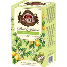 Basilur Without Hibiscus Lemon & Lime 20 × 1,8 g, přebal tea