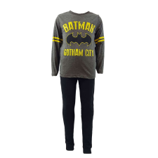 Batman hosszú pizsama, szürke/fekete, 140 cm, 10 év gyerek hálóing, pizsama