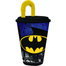 Batman szívószálas pohár, műanyag 430 ml babaétkészlet