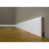 BAU DEKOR Padlószegély mdf 8 cm-es fehér 2,4 m  1,5 x 8 cm