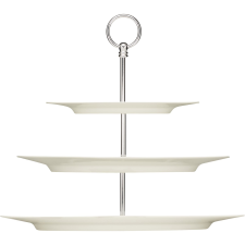 Bauscher »Purity« ovális etazéros tál, hossza: 378 mm, (fémszár nélkül) konyhai eszköz
