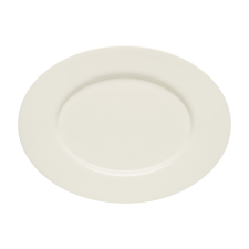 Bauscher "Purity" ovális tál, hossza: 237 mm, szélessége: 175 mm tányér és evőeszköz