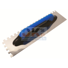 Bautool Fogazott glettvas rozsdamentes 10×10 mm 480×130mm (b3012005) kőműves és burkoló szerszám