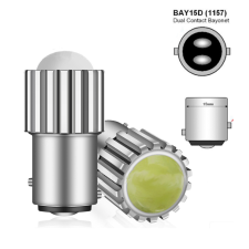 BAY15D led COB fehér DC12V autó tuning
