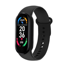 BB M5-6 fitnesz aktivitásmérő okos karkötő pulzus- és vérnyomásmérő - fekete okosóra