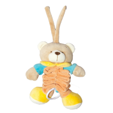 BB Plüss maci harmónika zenélő 32cm narancs plüssfigura