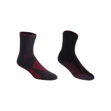 BBB Cycling kerékpáros téli zokni BSO-16 FIRFeet, extrém hidegben, FAR Infrared anyagból, fekete/piros L (44-47) női zokni