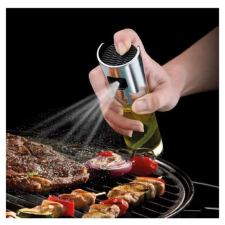BBQ olaj és ecet permetező/adagoló spray - rozsdamentes acél, üveg - 100 ml konyhai eszköz