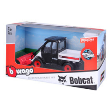 BBurago 10 cm - Bobcat hókotróval autópálya és játékautó
